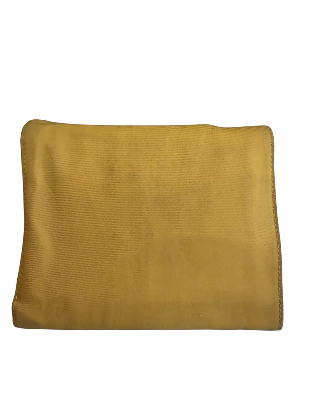 Prada Mustard Yellow Nylon Envelope Wallet with Triangular Logo